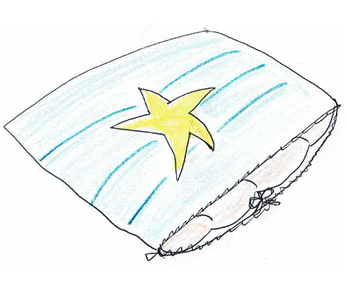 掛け布団カバーの掛け方：ステップ５－２：角をきれいに整える
